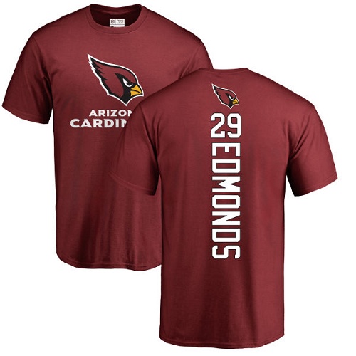 Arizona Cardinals Men Maroon Chase Edmonds Backer NFL Football #29 T Shirt